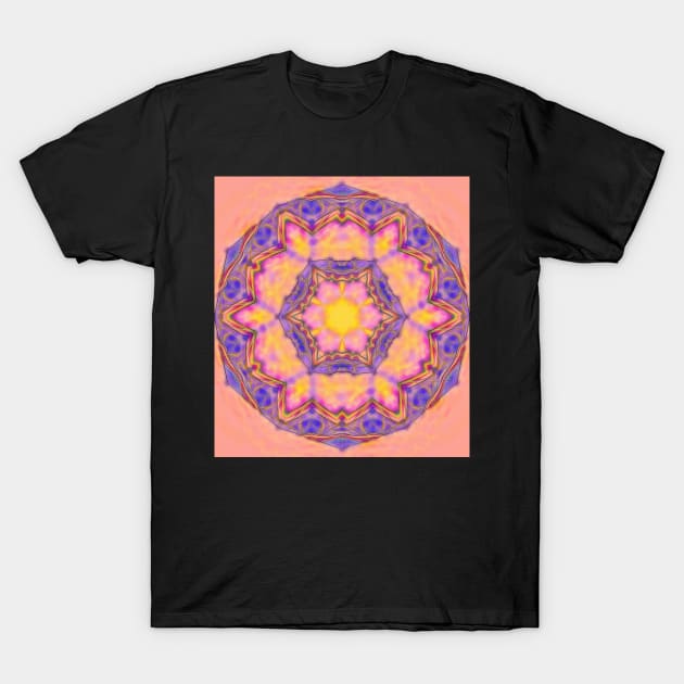 Delicate kaleidoscope in the colors of summer T-Shirt by hereswendy